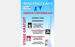 MASTER CLASS STAGE FFKDA GRATUIT A NICE!...