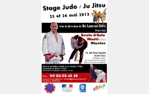 STAGE JUDO & JU-JITSU SOUS LA DIRECTION DE MAITRE LAURENT IDDA