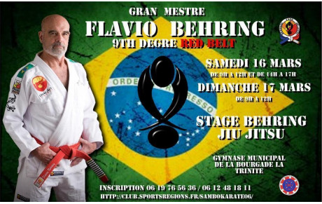 STAGE AVEC GRAN MESTRE FLAVIO BEHRING 9ème DAN BJJ