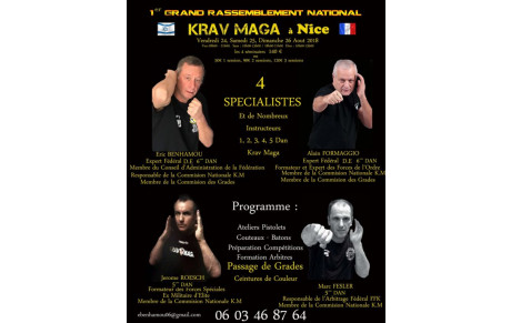 1ER RASSEMBLEMENT NATIONAL DE KRAV MAGA FFK A NICE