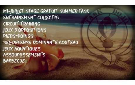 SUMMER TASK TRAINING 2018