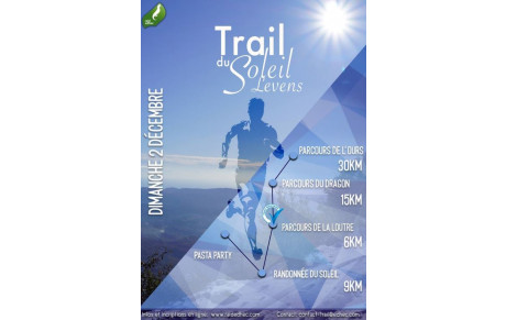 4ème EDITION TRAIL DU SOLEIL LEVENS 2018