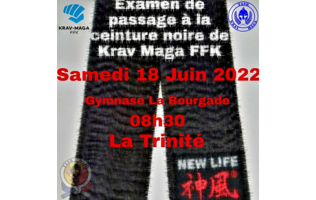 EXAMEN CEINTURE NOIRE 1ER DAN KRAV MAGA FFK